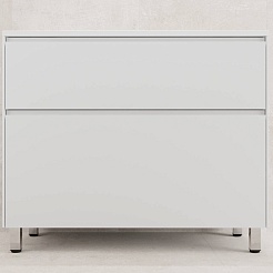 Style Line Мебель для ванной Лима 100 Plus эмаль белая матовая – фотография-3